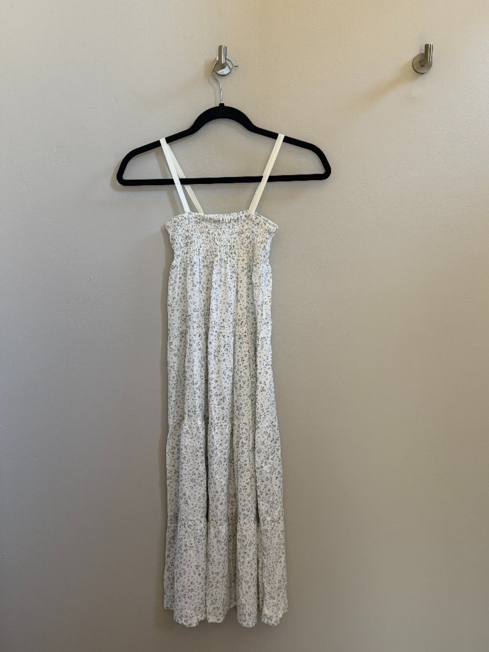 H&M Floral Smocked Maxi Dress, Size 14